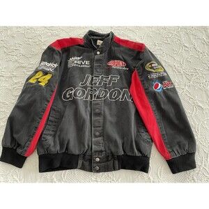 NASCAR Jeff Gordon Dupont Sprint Cup Pepsi Hendricks Race Jacket Men Medium